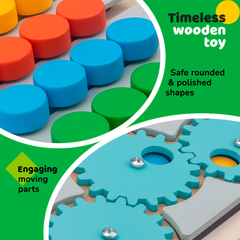 Montessori Toddler Learning Set: Busy Board & Color Matching Puzzle Bundle for Fine Motor Skill Development and Educational Fun